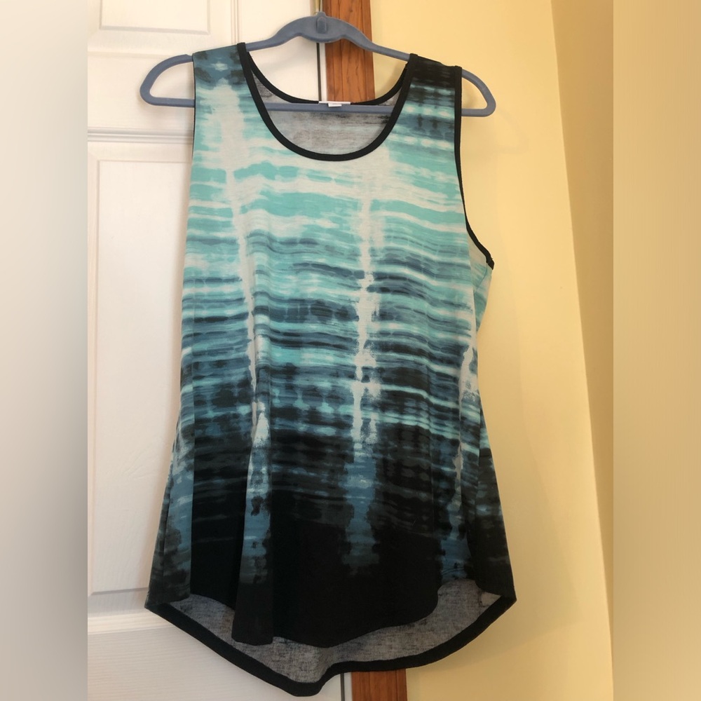 LuLaRoe Green Tank Top Sleeveless Casual - Picture 4 of 9